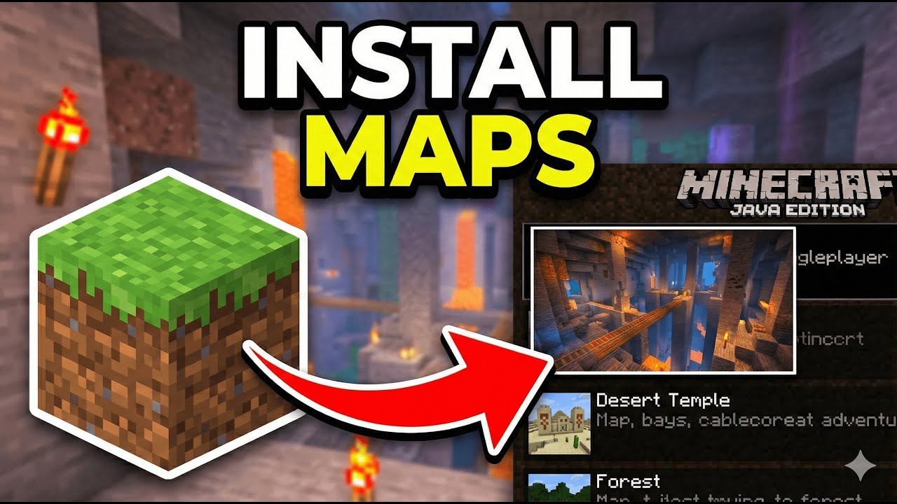 Как импортировать миры и карты в Minecraft Java