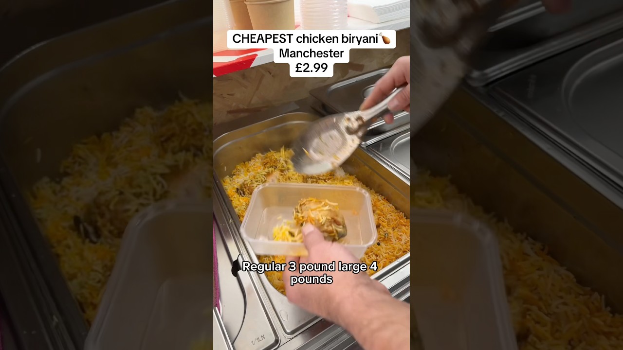 CHEAPEST &pound;2.99 chicken biryani - Biryani Box - Manchester Longsight Stockport Road #biryani