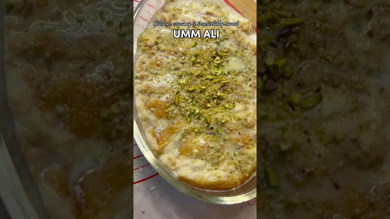 Umm Ali- Egyptian bread pudding, no cook quick dessert #youtubeshorts #viralvideo #nocookingrecipes