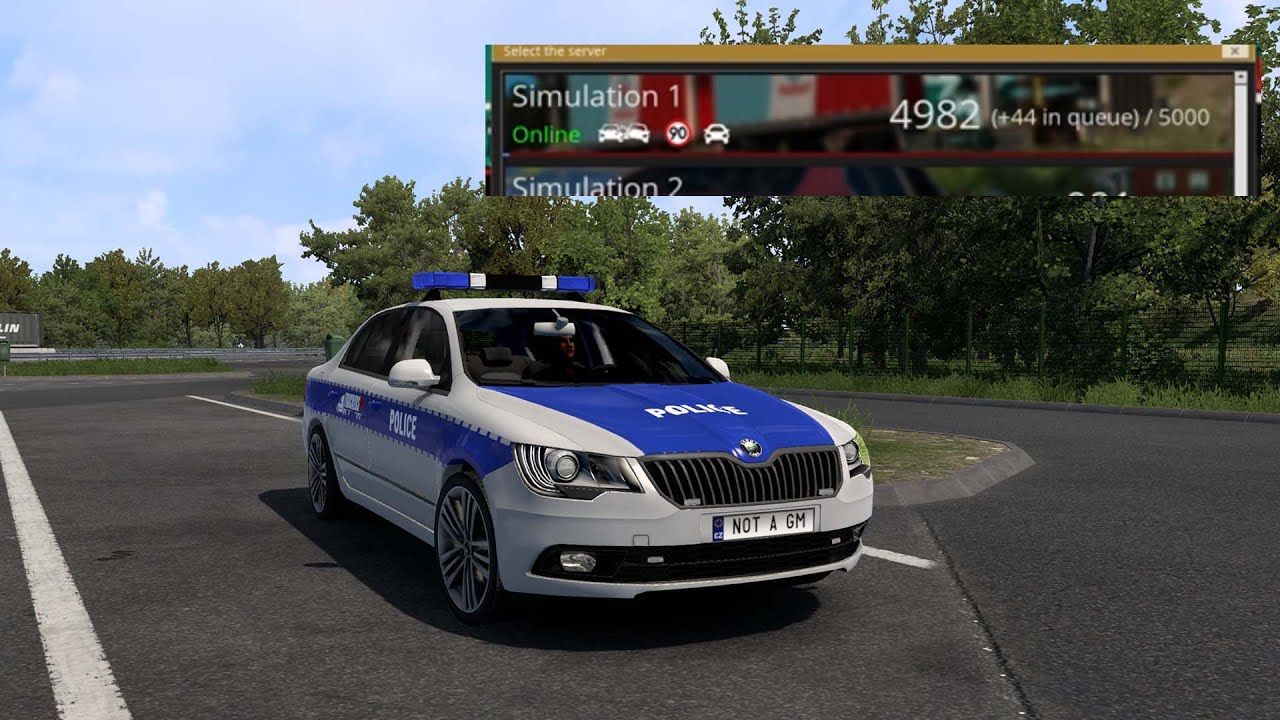 Extreme CHAOS with 5000 players on the SERVER | TruckersMP police patrol