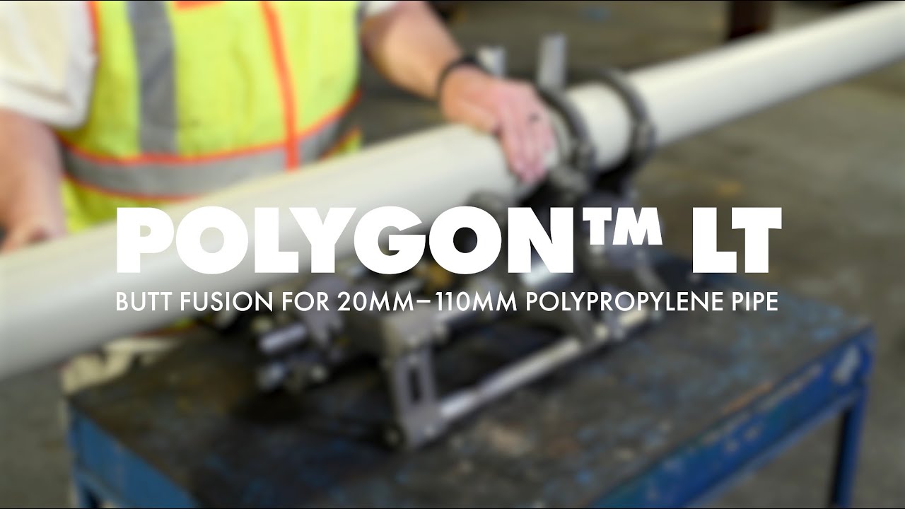 McElroy Polygon™ LT – BUTT FUSION FOR 20MM – 110MM POLYPROPYLENE PIPE