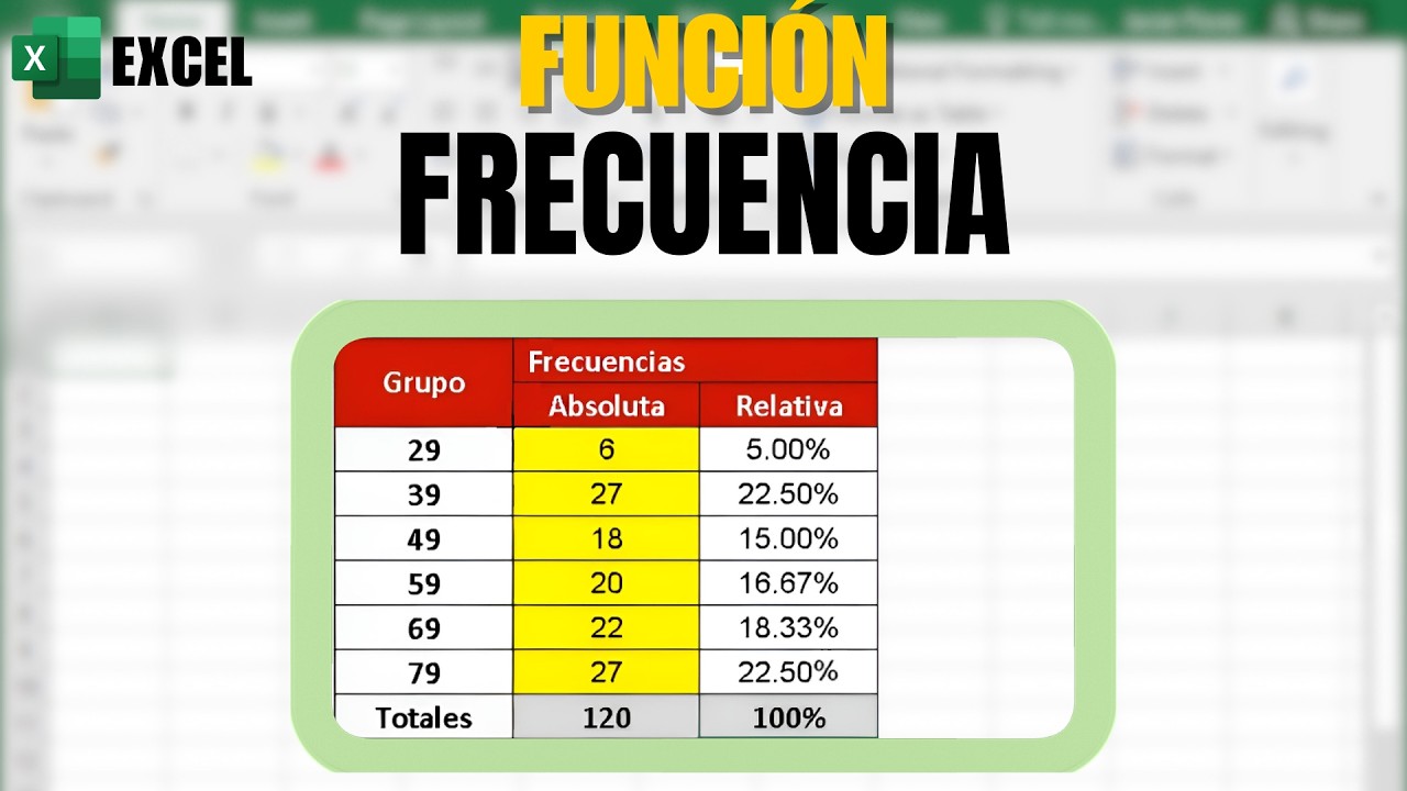 Función FRECUENCIA en Excel: Aprende a ANALIZAR Datos FÁCILMENTE 🤯📊