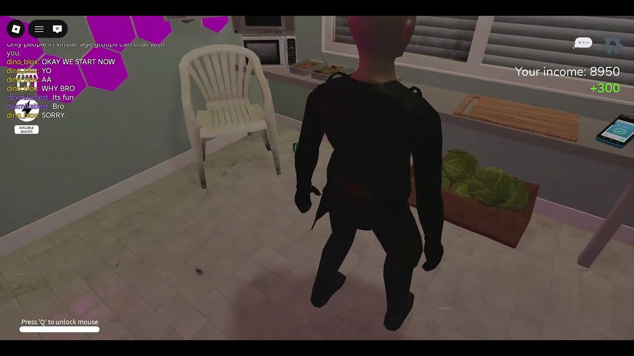 playing an horror game with my brother