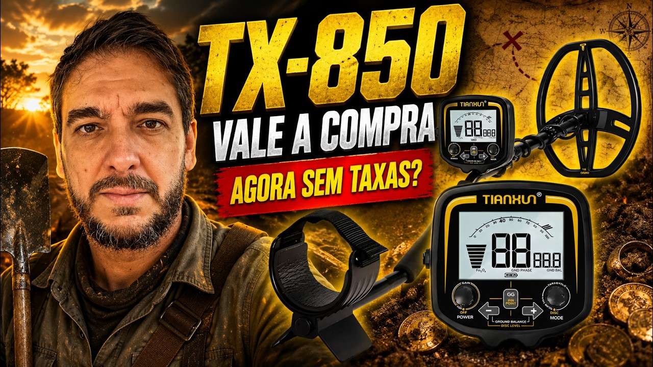 TX 850 - MANUAL RÁPIDO E FÁCIL [DETECTOR DE METAIS Nº 1 EM VENDAS]