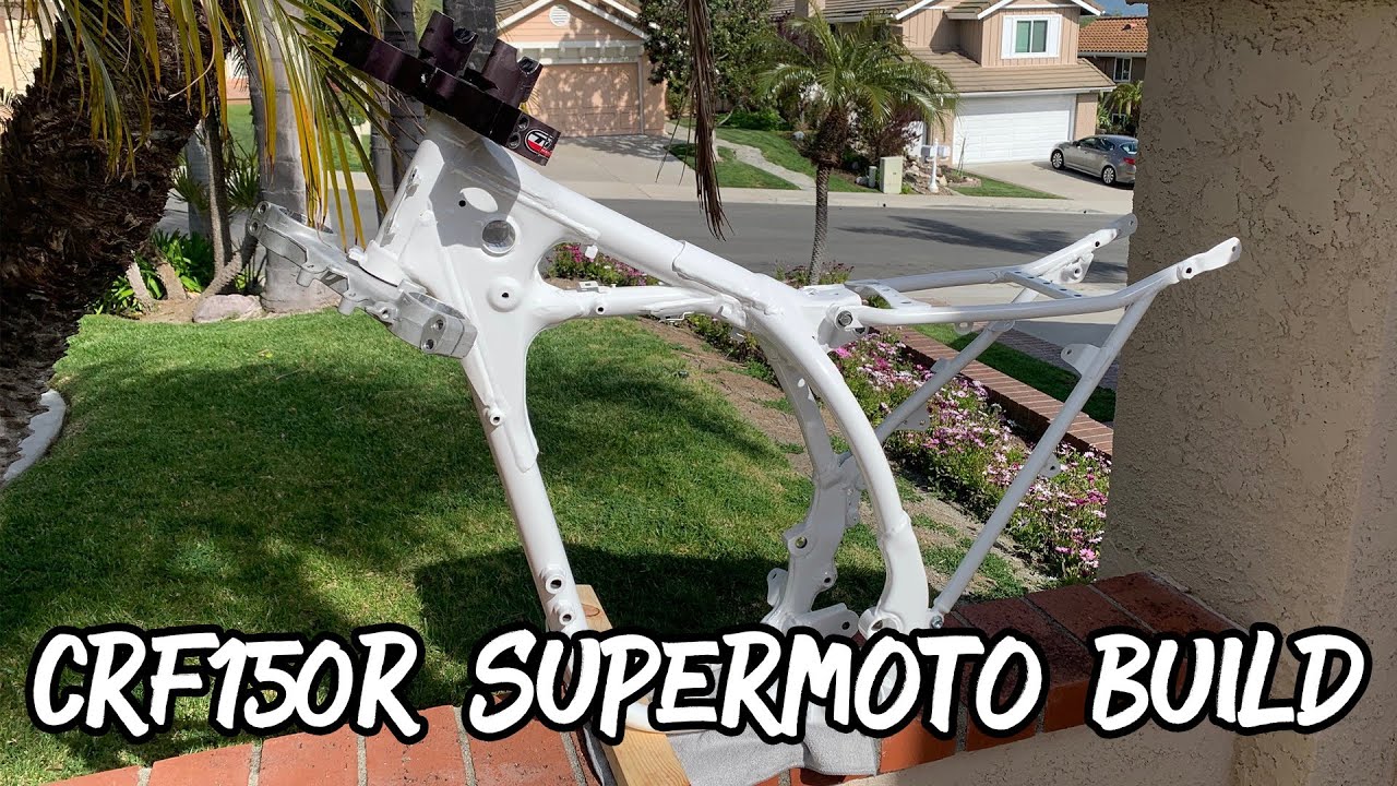 CRF150R Supermoto Build: Frame and Triple Clamps
