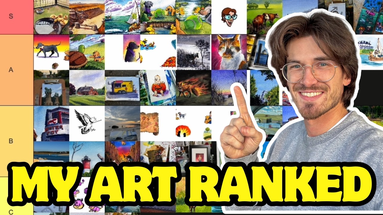 I Ranked Every Piece of Art I Made This Year! (S–Tier to F–Tier)