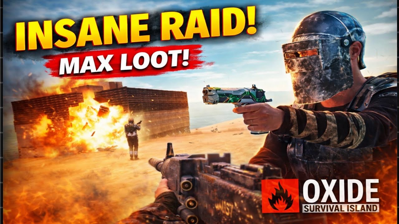 INSANE Raid on Oxide Survival Island Full Base Wipe 🔥 #oxidesurvivalisland #oxide 