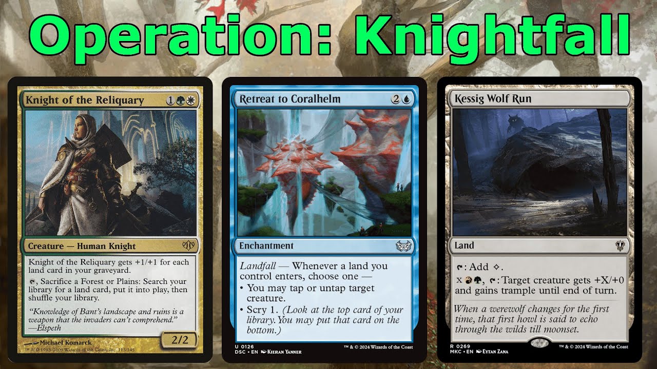 🚨 LANDFALL TRIGGERS INTENSIFY 🚨 Knightfall (4c Retreat to Coralhelm Combo- Legacy MTG)