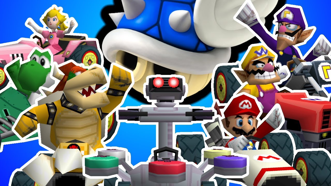 A Blue Shell Dodge with EVERY KART in Mario Kart DS!!