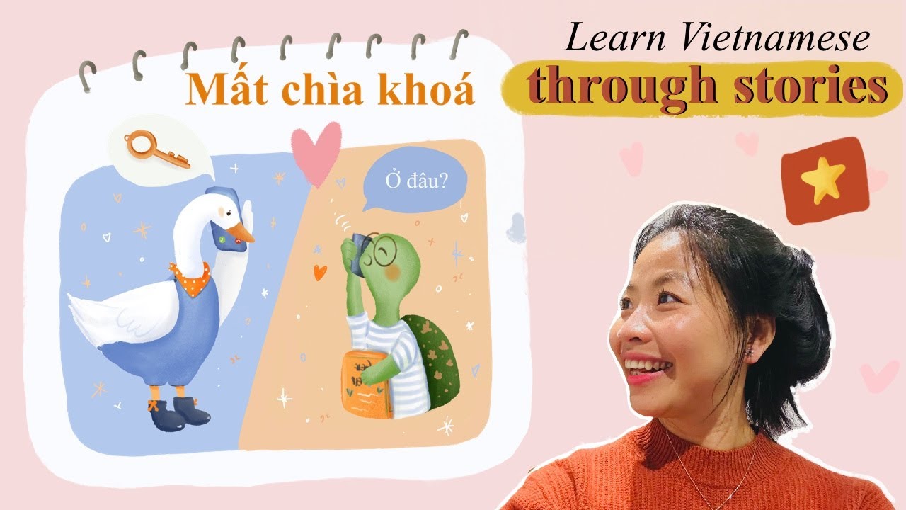 Learn Vietnamese through stories: Ngỗng làm mất chìa khoá | Rùa và Ngỗng series ep.04