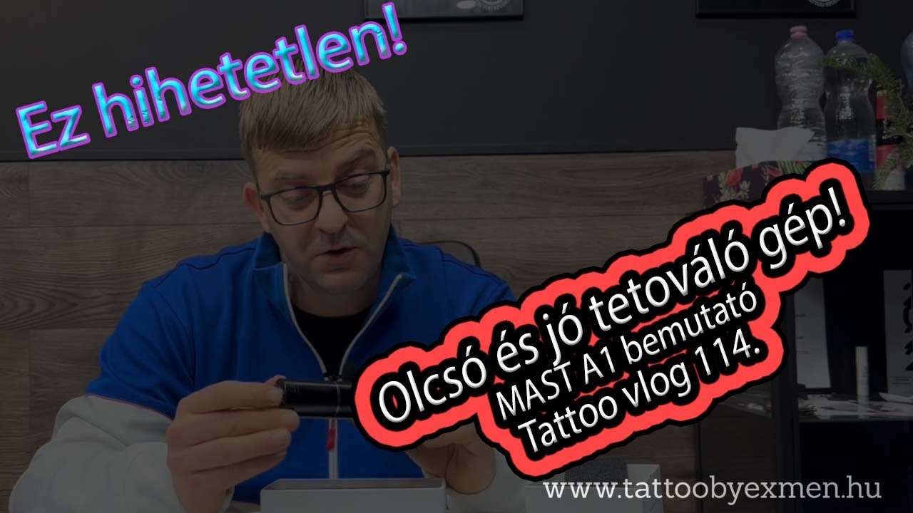 Egy OLCSÓ és JÓ tetováló gép, amit ajánlok! | MAST A1 bemutató | Tattoo Vlog 114.