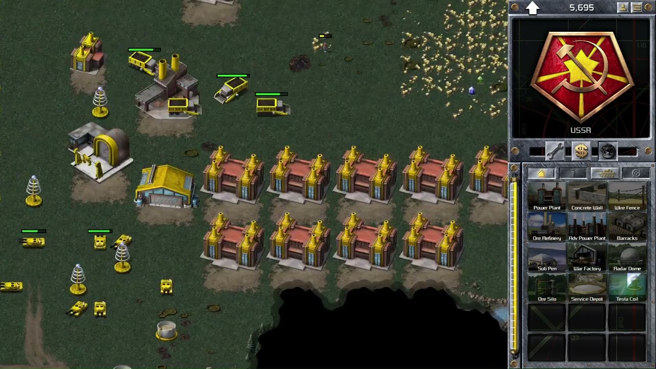 Command & Conquer Red Alert Remastered - Open Warfare (1 v 3)