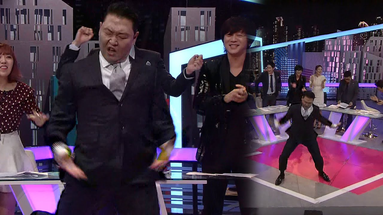 방송사고같은 싸이의 스튜디오 난입에 윤도현 ‘당황’ @한밤의 TV연예 535회 20151210
