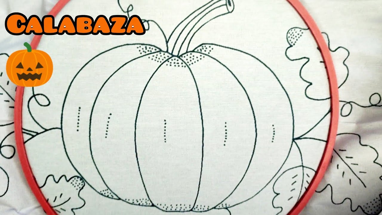 Puntada para CALABAZA 🎃 Dia de Muerto o Halloween 🎃