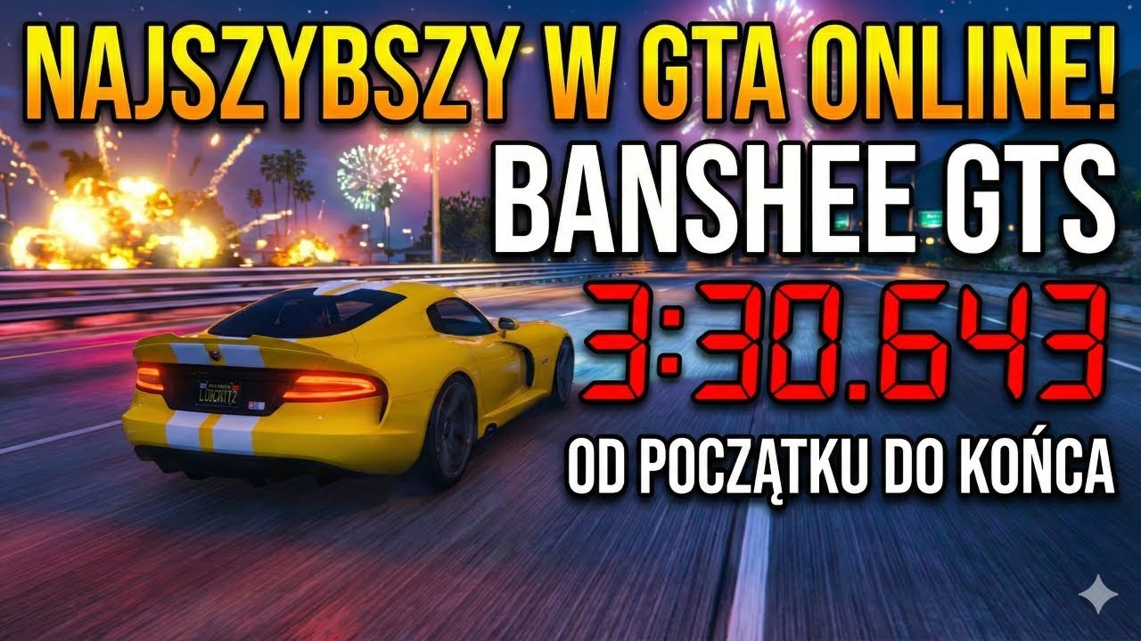 GTA Online PS5: BANSHEE GTS HSW - Pr&oacute;ba Czasowa Od Początku do Końca (3:30.643)! 🚀