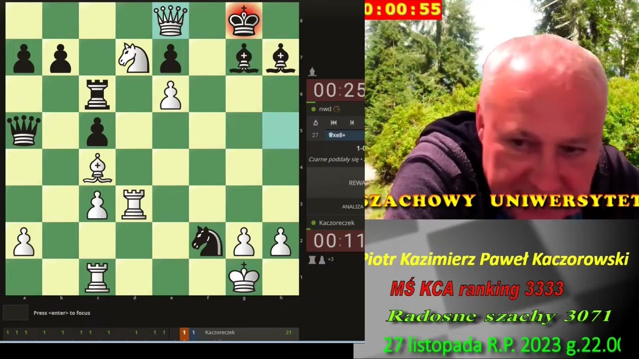 #Szachy  Kaczoreczek kosi. RS.7331