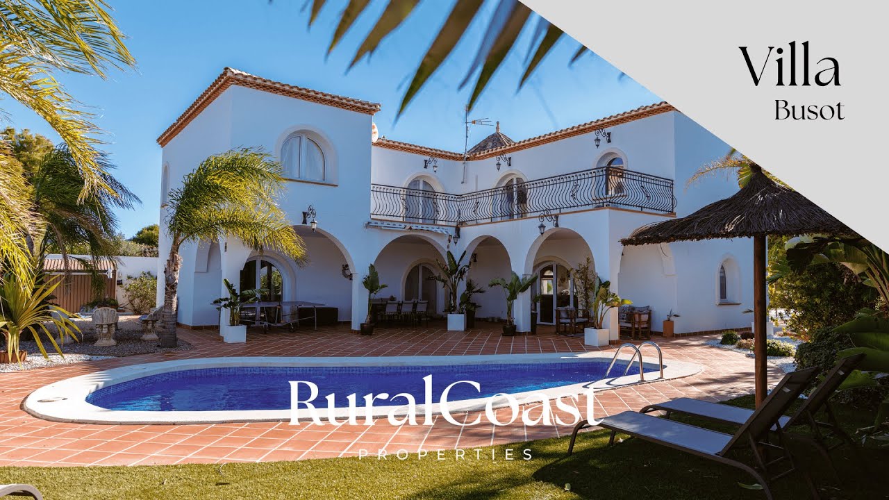Elegant 1,200m² Private Villa in Busot | 6 Bedrooms, Pool & Mountain Views