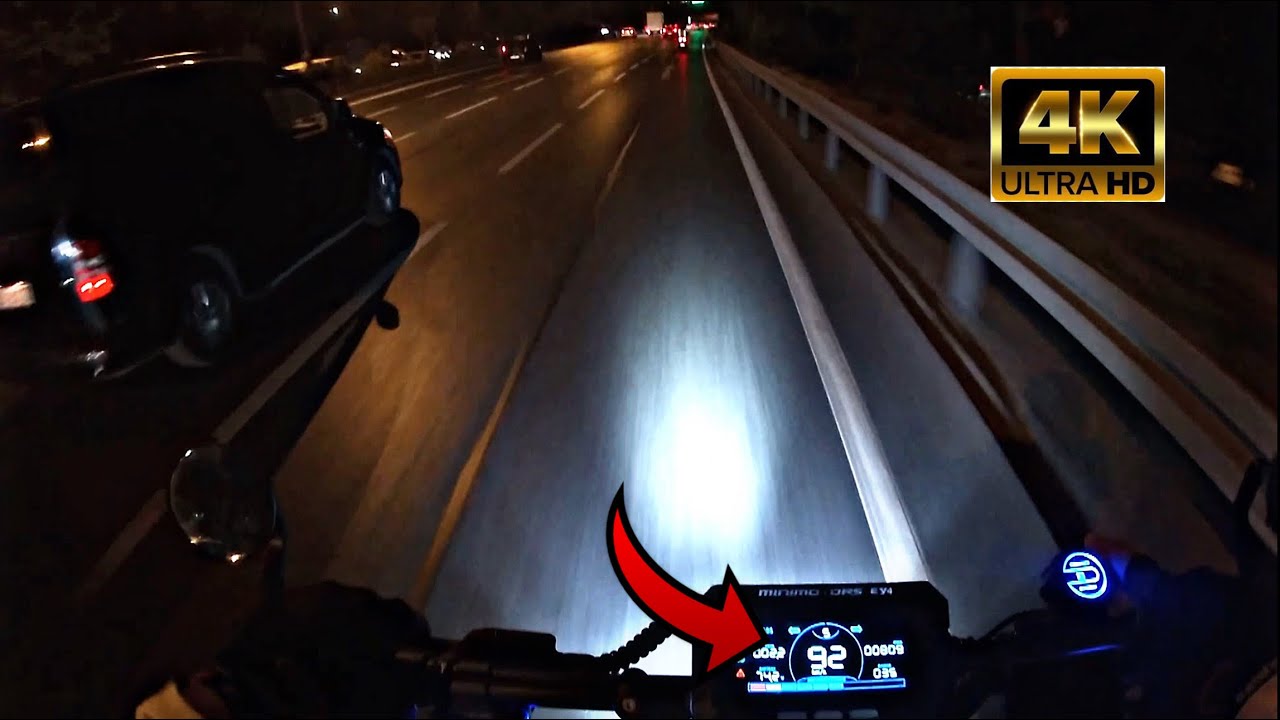 Going faster than cars on the highway with an e-scooter / Dualtron Thunder 3 (POV RİDE)