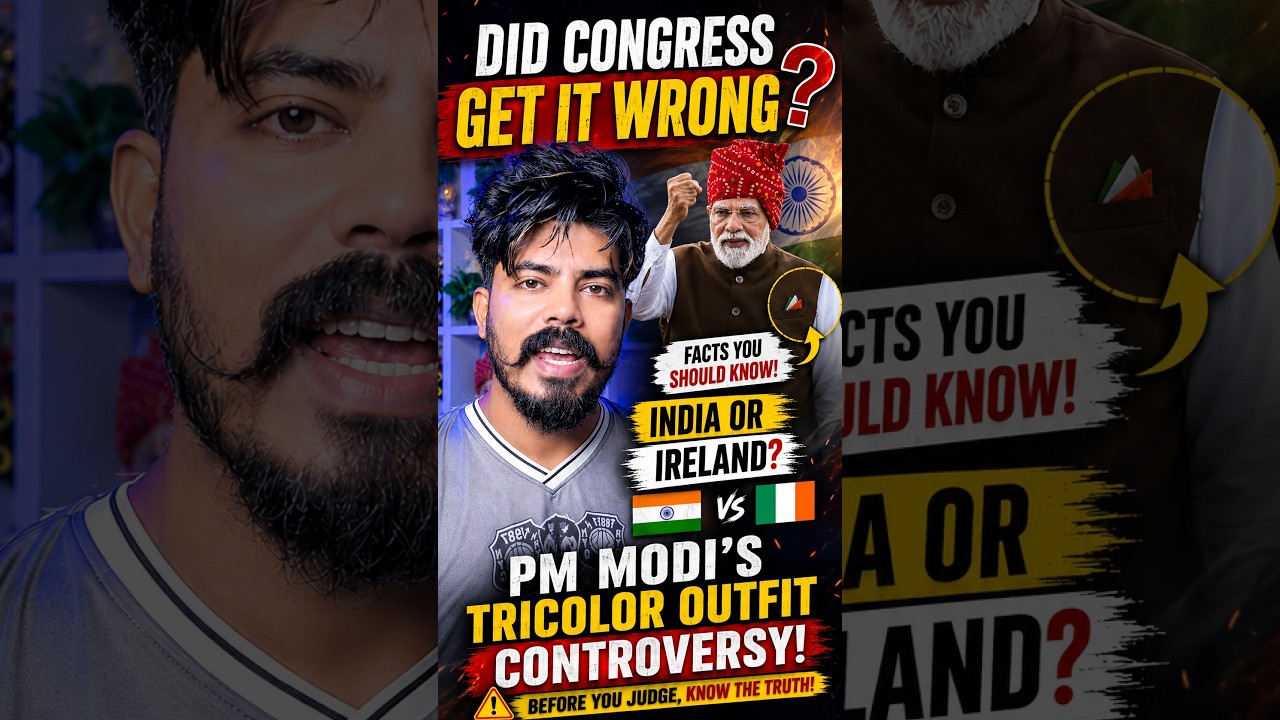 Narendra Modi&rsquo;s Tricolour Controversy EXPLAINED! 🇮🇳🔥 #shorts