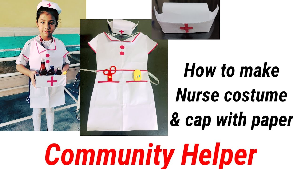 how to make Comunity helper costume?/Nurse dress up