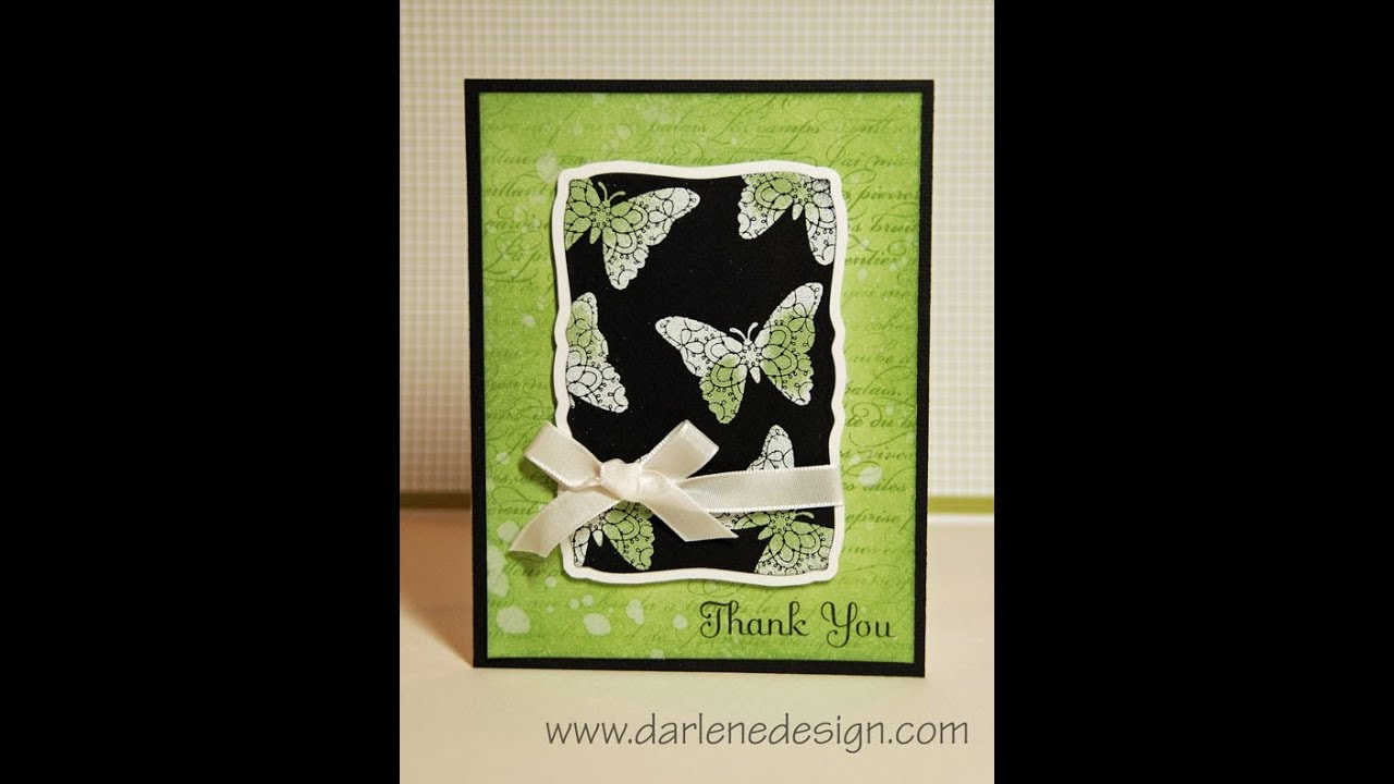 Monochromatic Embossed Butterflies