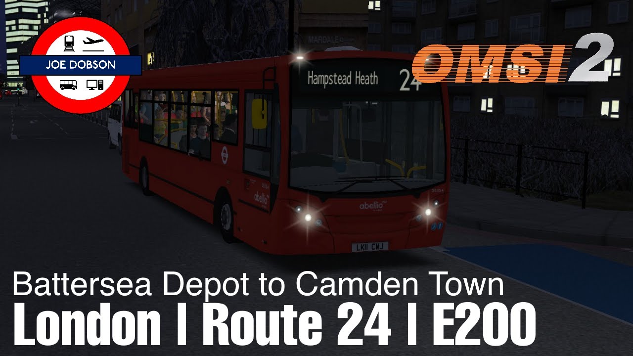 OMSI 2 | London Route 24 | Battersea Depot - Camden Town | First Bus From The Depot