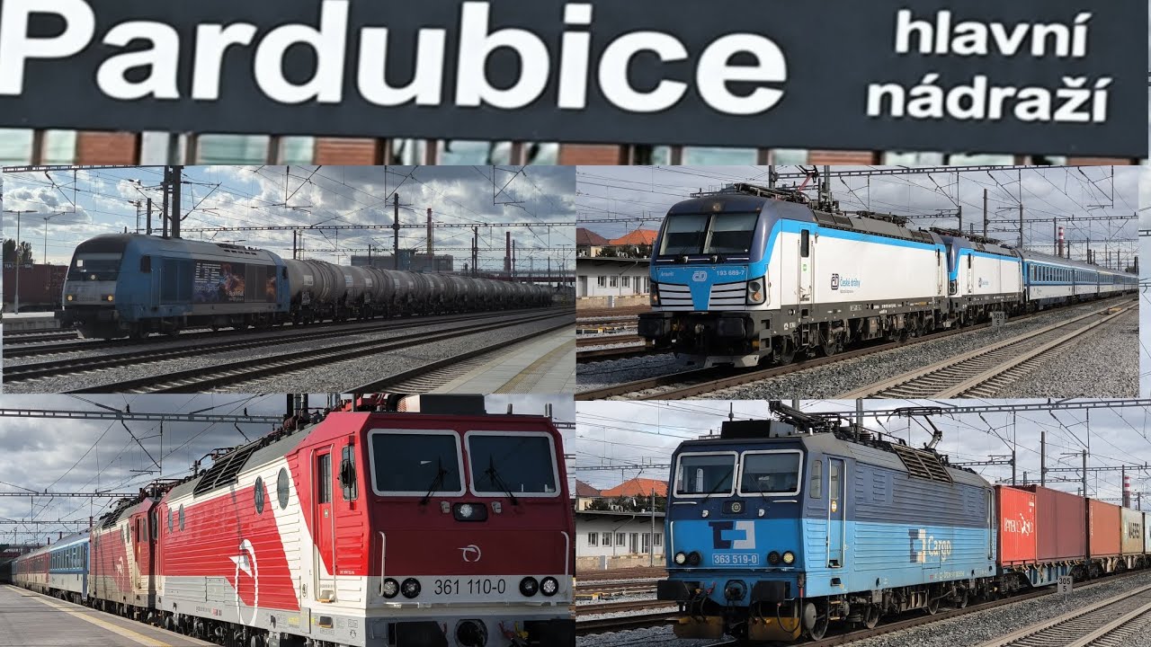 Vlaky Pardubice hlavní nádraží 5.10.2025/Trains Pardubice main station 