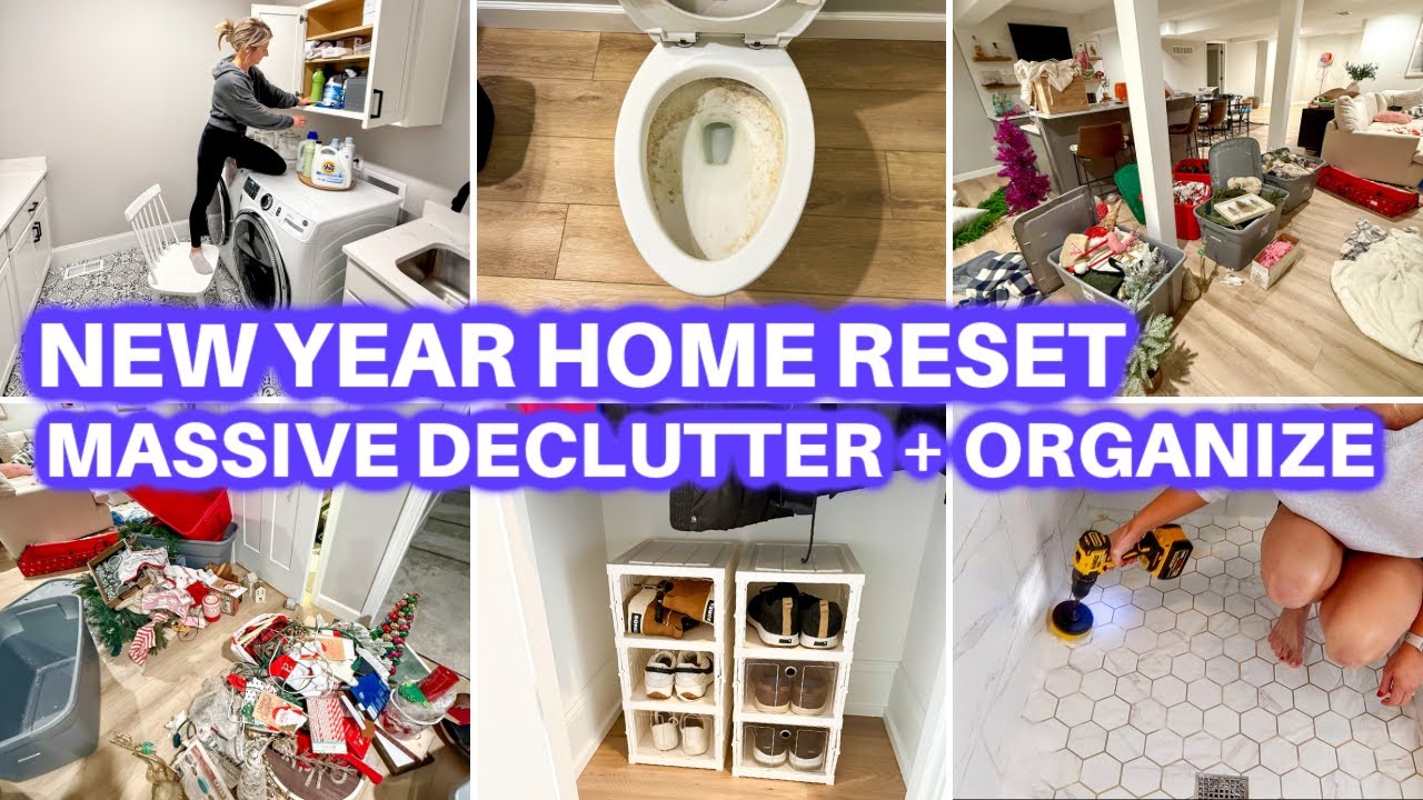 NEW! DECLUTTER + ORGANIZE + CLEAN WITH ME | CLEANING MOTIVATION | NEW YEAR RESET | JAMIE'S JOURNEY