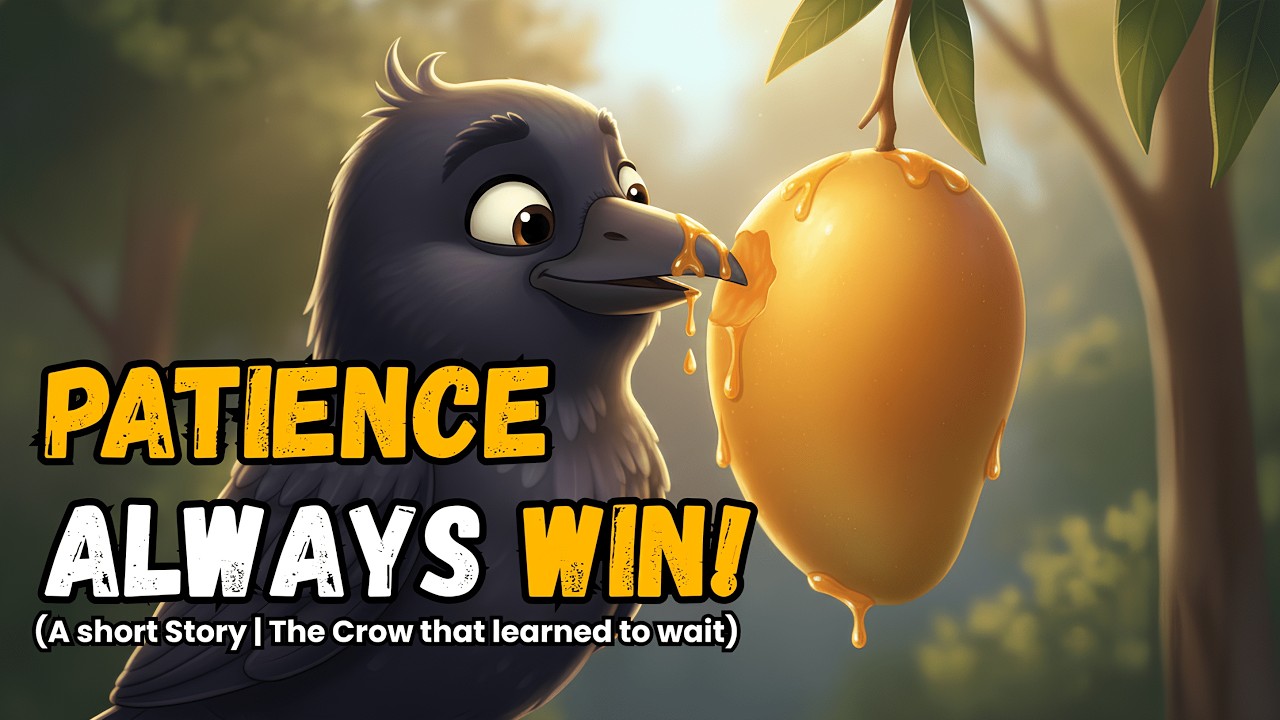 Don't Give up Patience Always | The Crow That Learned to Wait | Moral Short Story in English