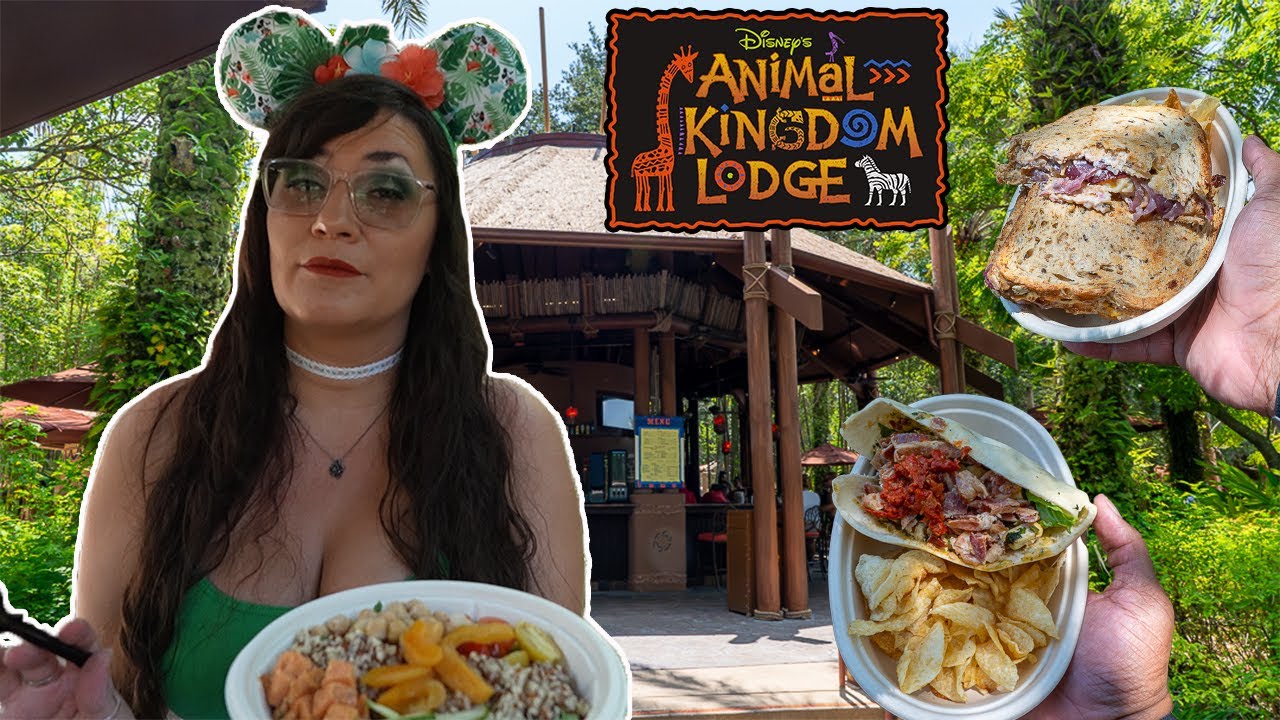 Animal Kingdom Lodge NEW MENU 🦒 Disney World Maji pool bar food review