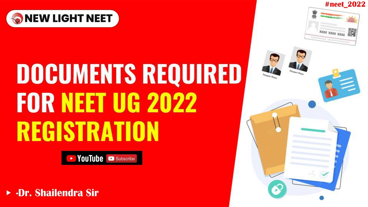 List of DOCUMENS REQUIRED for NEET 2022 Application form fill up & Registration Process #neet_2022