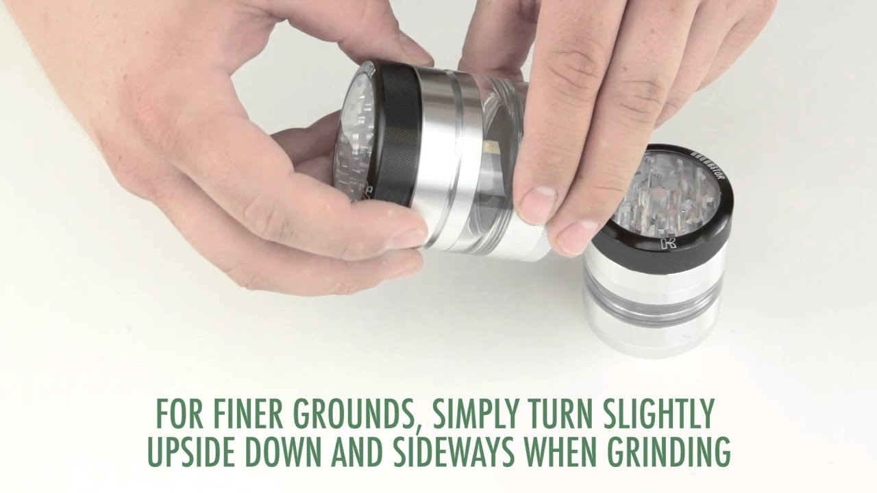 Kannast&ouml;r Jar 4 Piece Clear Top Grinder Video