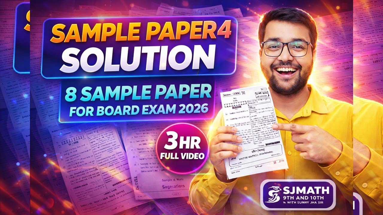Class 10th 4th d sample paper solution Live | Board 2026 | booster ||