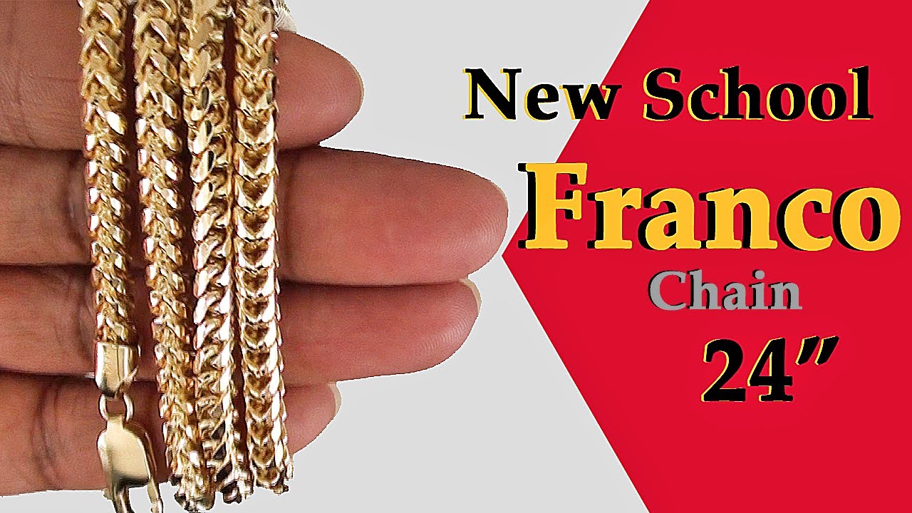 14k Gold FRANCO CHAIN Jewelry Review, New School 24