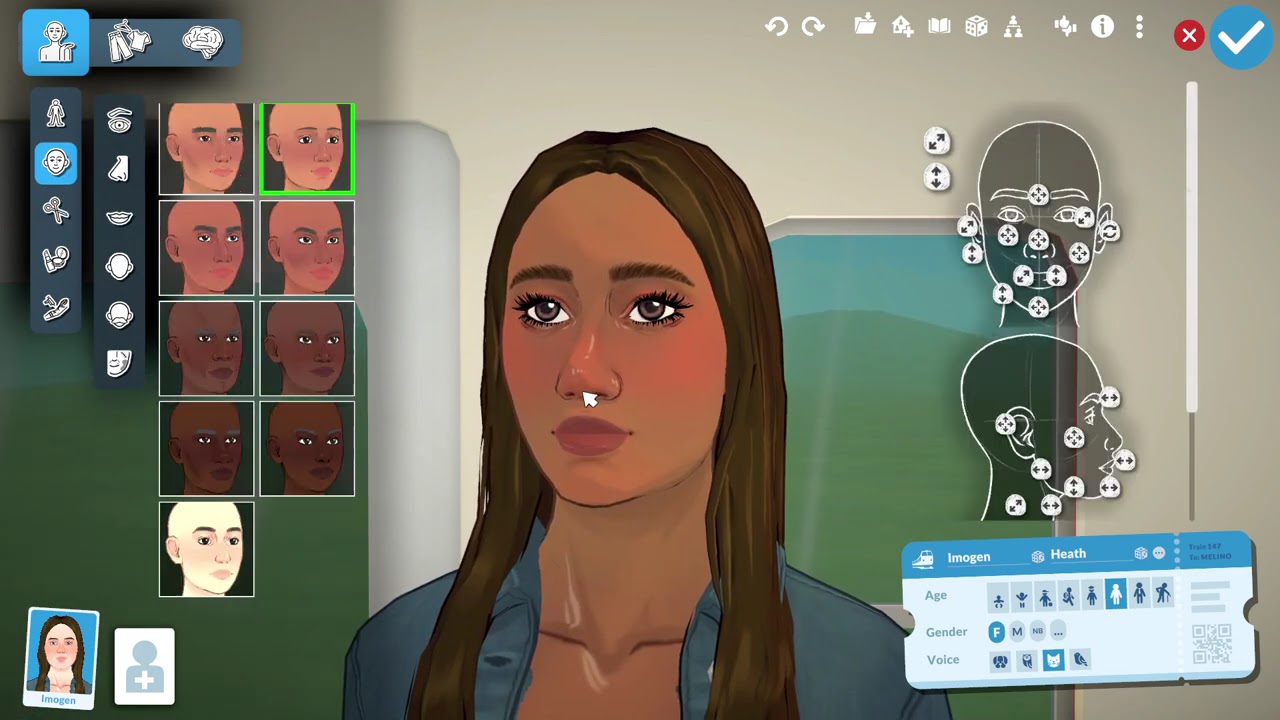 Paralives Early Access PARAMAKER Face Settings GAMEPLAY footage. No cuts, No edits