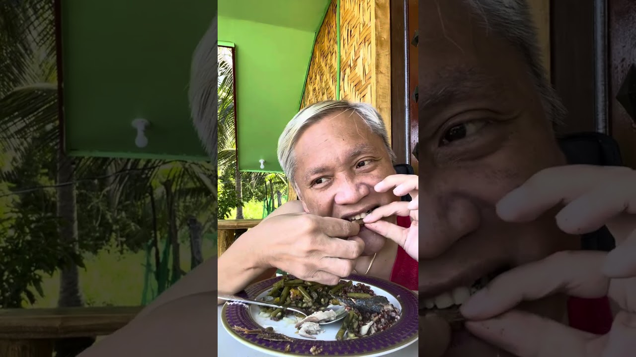 Red rice at gulay ang ulam ko lami kaayo kain na tayo 🍲🤩