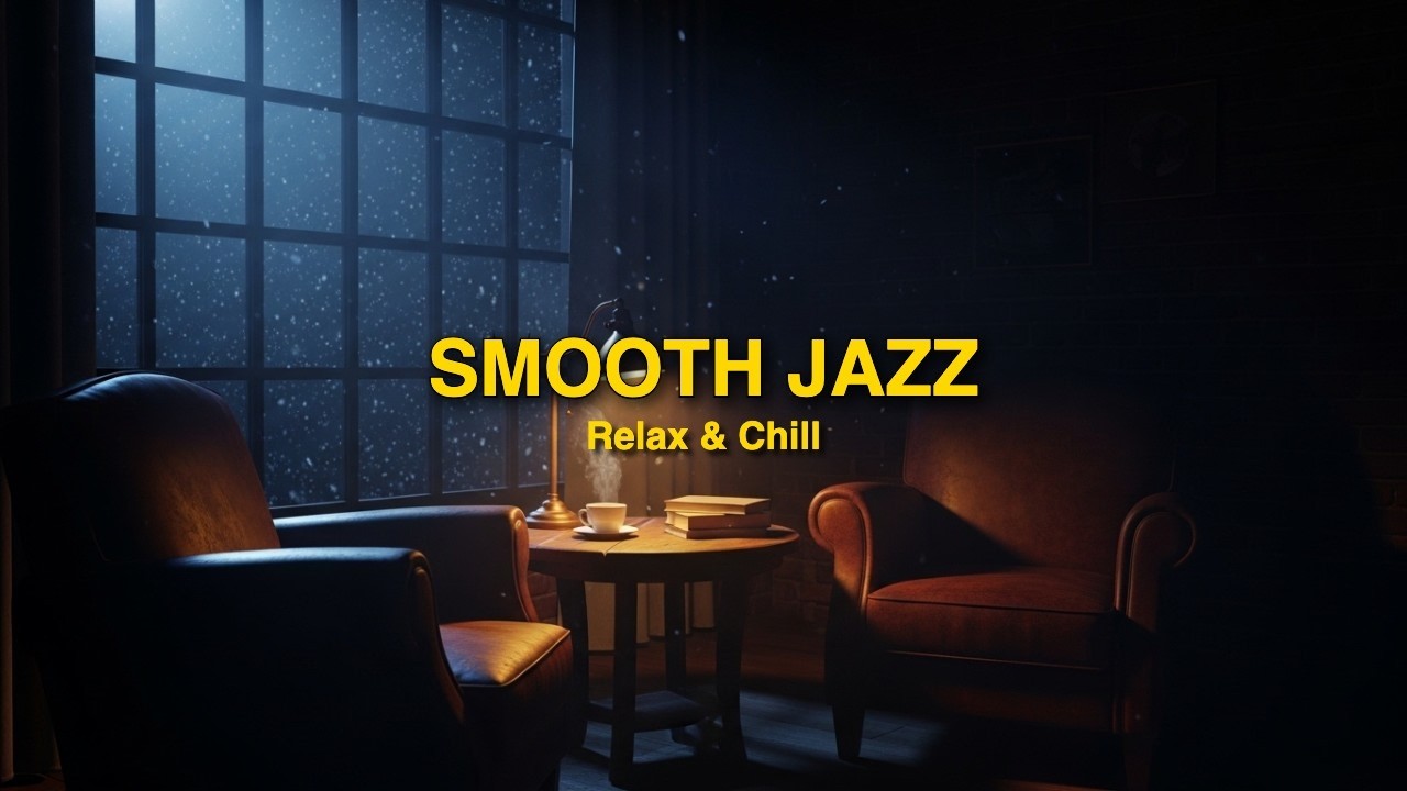 Deep Focus Slow Jazz 🎶 Cozy Coffee Shop Night Vibes
