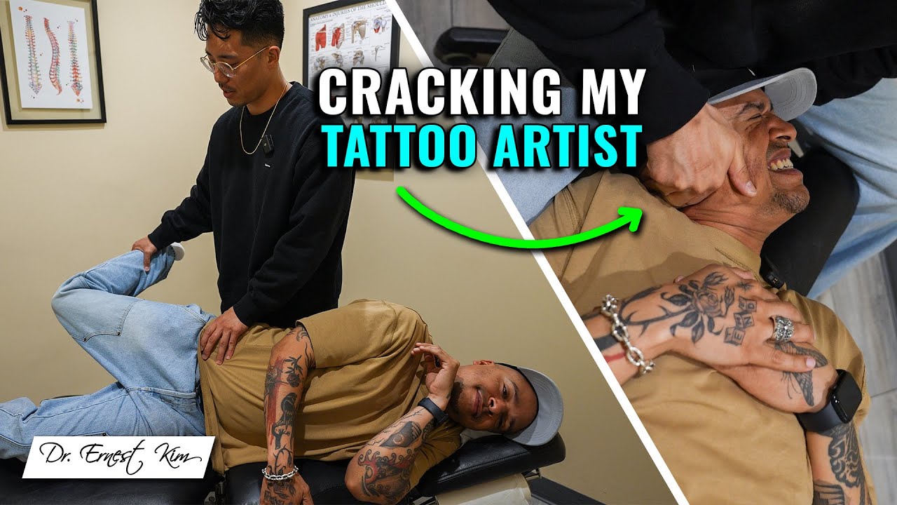 Full Body Chiropractic Adjustment and Myofascial Release on my Tattoo Artist