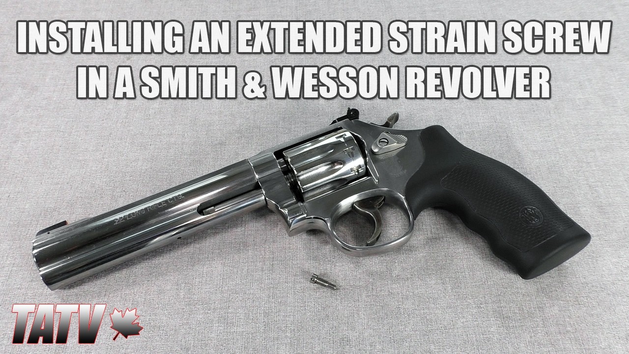 Установка удлиненного натяжного винта в револьвер Smith & Wesson