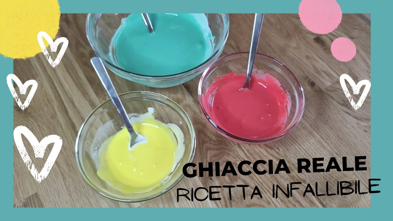 Tutorial Ghiaccia Reale per biscotti ricetta infallibile/solo 2 ingredienti 
