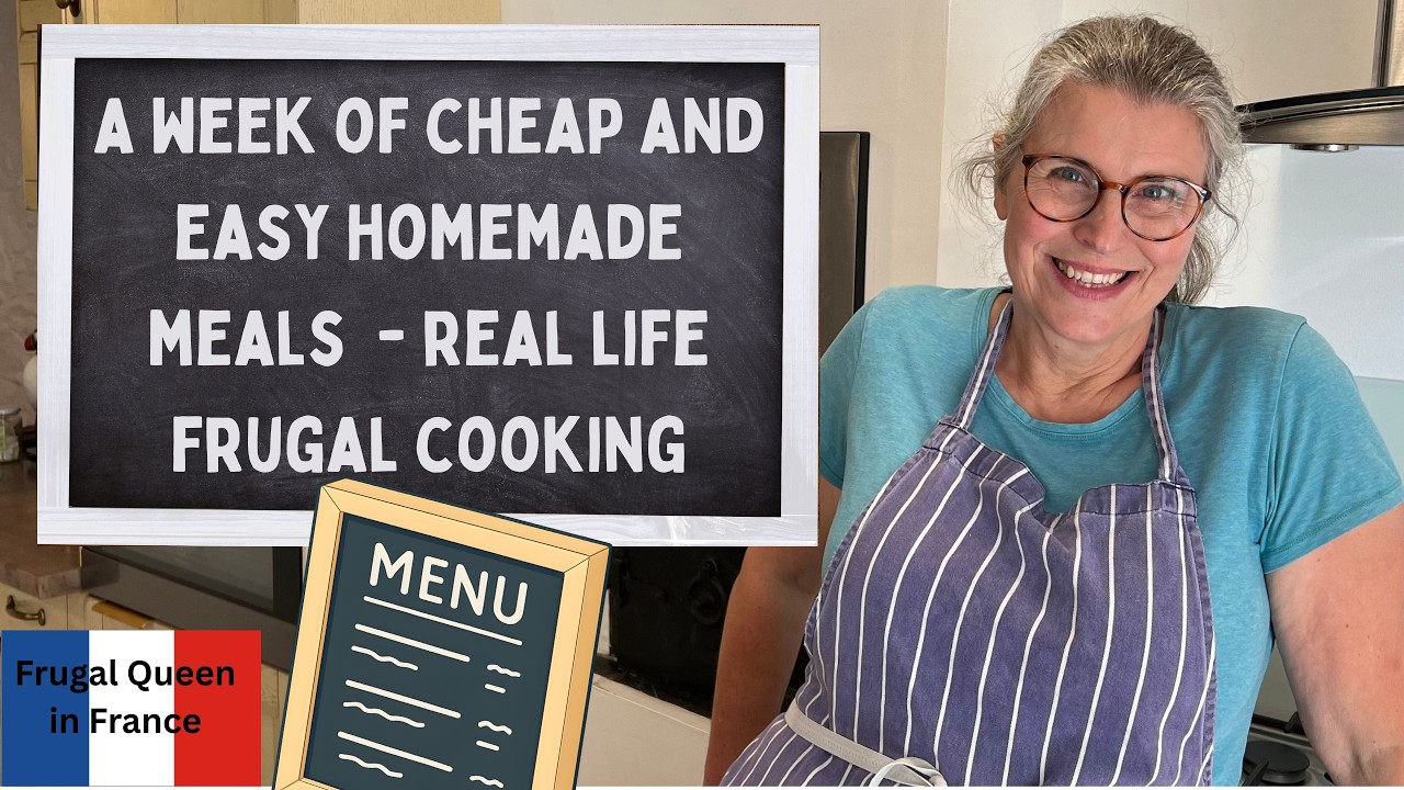 A week of cheap and easy homemade meals  - real life frugal cooking #cooking #frugal #mealsoftheweek