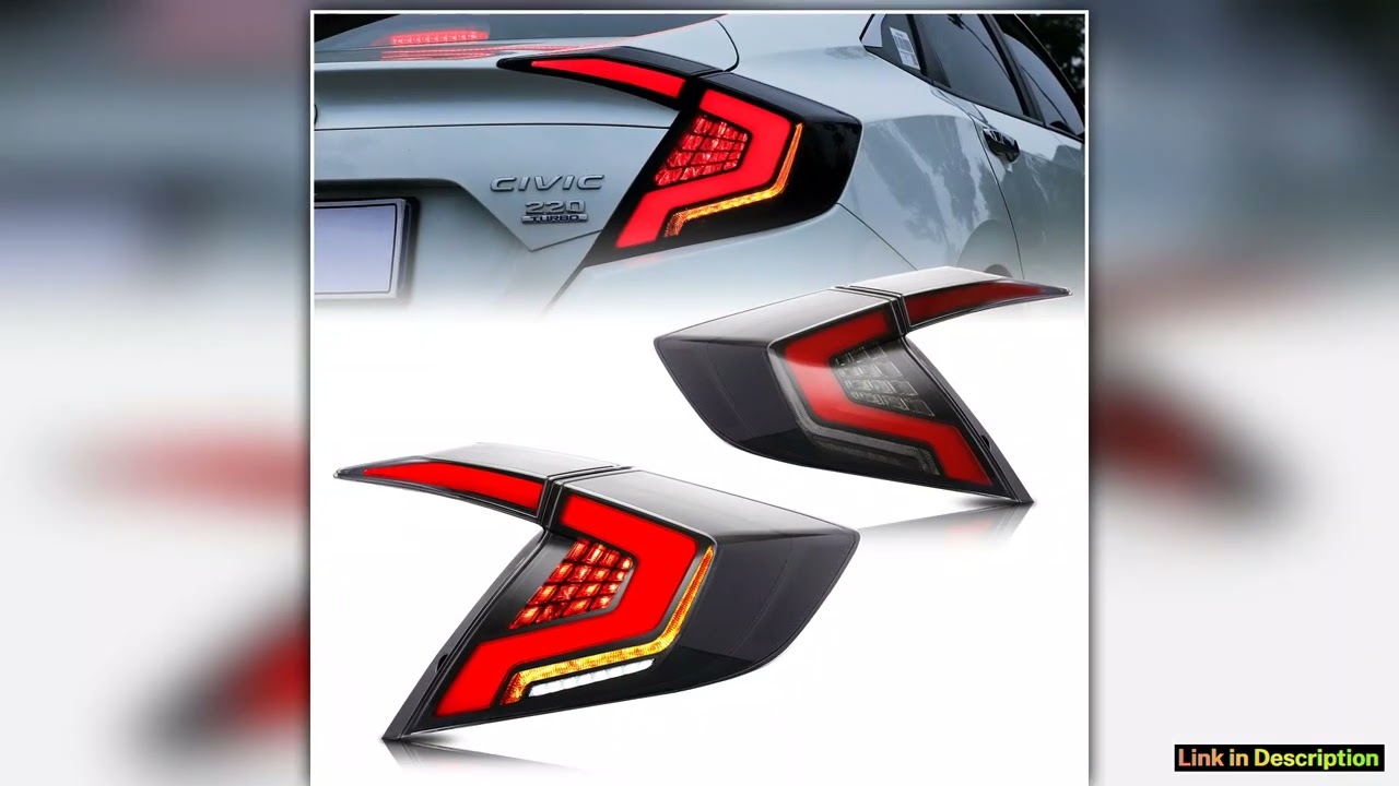 LED Tail Lights For Honda Civic Sedan 10Th Gen 20162021 DRL Start Up Animation Rear Lamp Assembly N