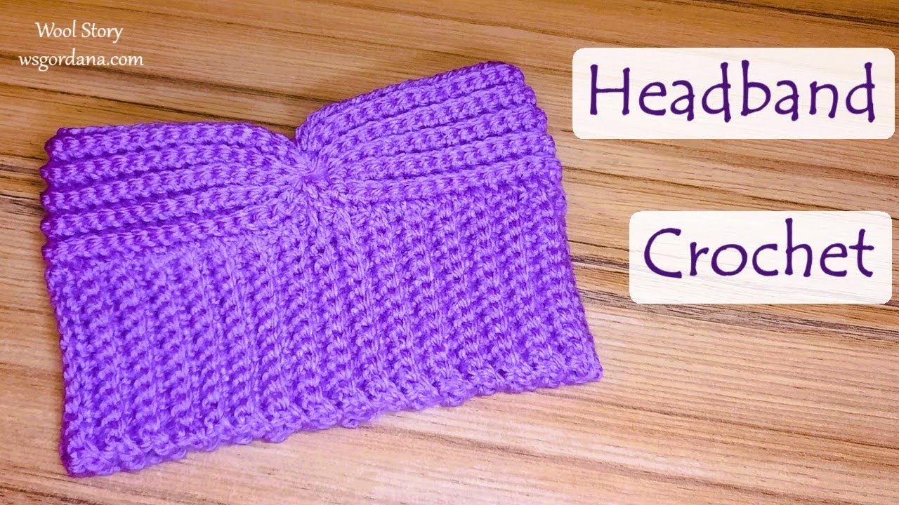 Easy to make Headband - Crochet Pattern for Beginners - Heklana traka za glavu