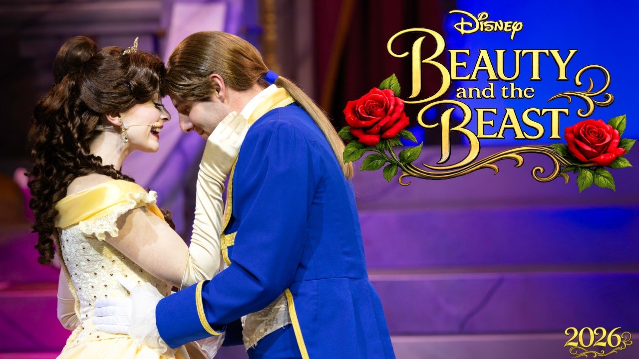 «Красавица и чудовище» вживую на сцене Disney’s Hollywood Studios | Полное шоу в 8K 🌹