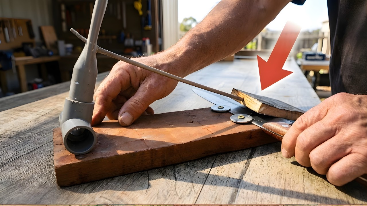 Razor Sharp Knives In Seconds! Simple PVC Pipe Tool