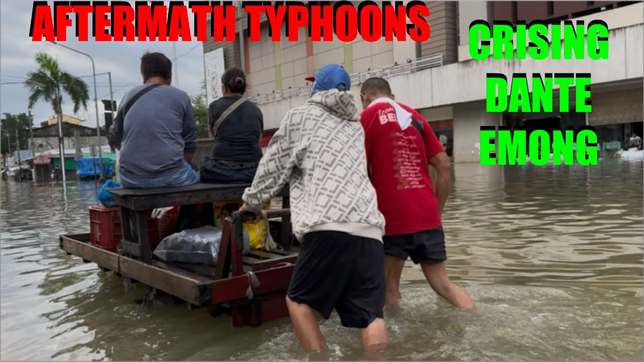 Typhoons Crising, Dante and Emong HIT Dagupan City Pangasinan 