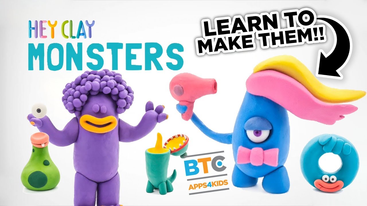 Hey Clay Monsters App для детей