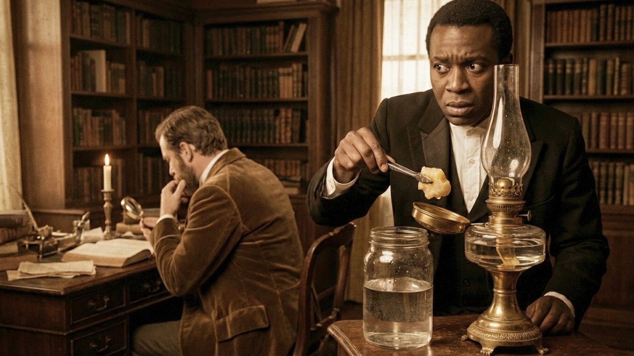 THE BUTLER SLAVE who dissolved WHITE PHOSPHORUS into the Master's Lamp Oil: The Glowing Jaw!