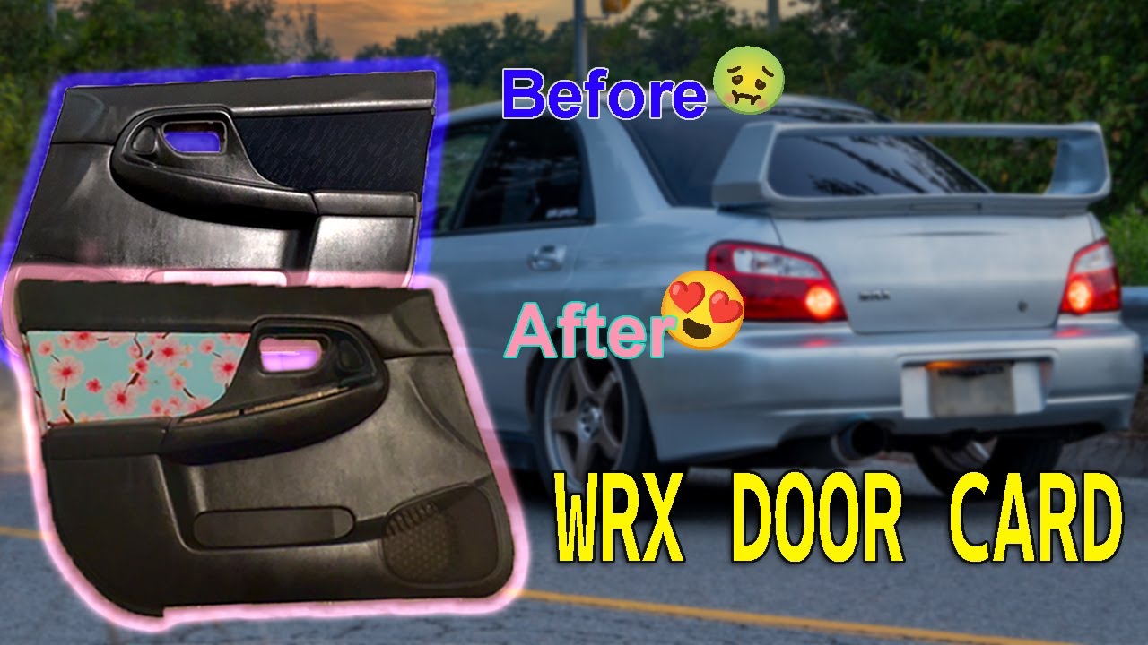 02-07 WRX/STI Custom Door Card Fabric