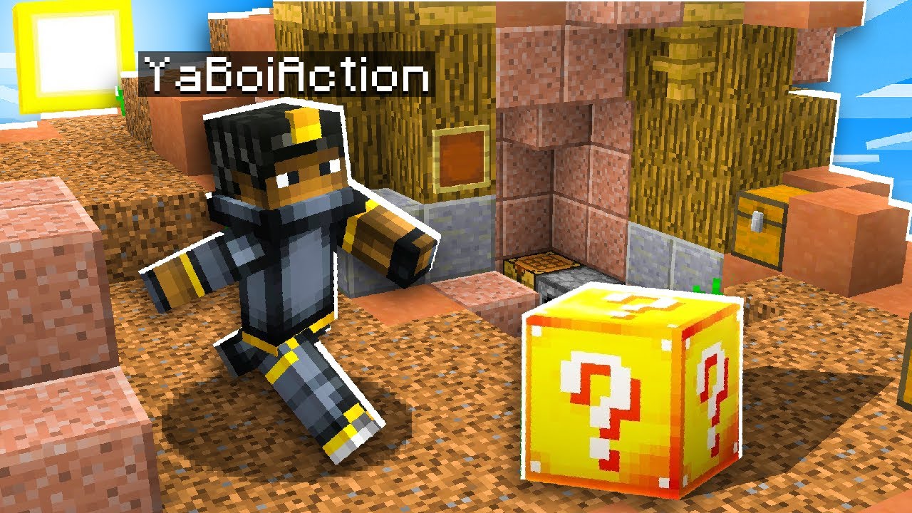 minecraft skywars but ores are lucky blocks… *FAIL*